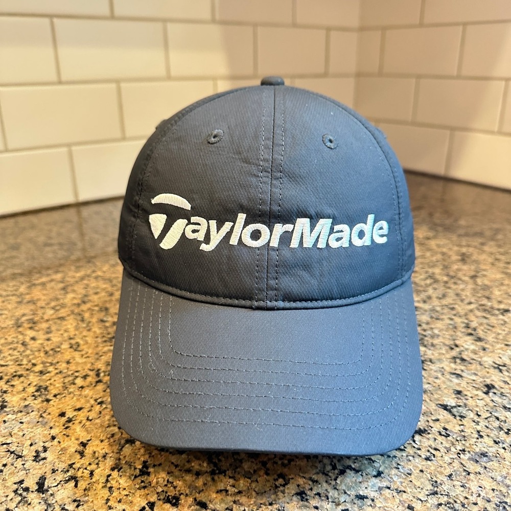 TaylorMade Golf Performance Baseball Cap Adjustable Dark Grey Strap back